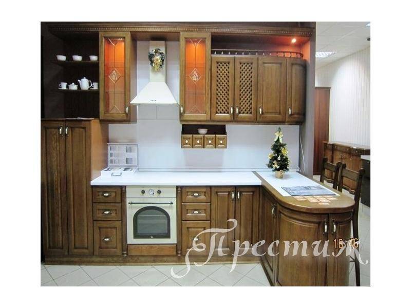 кухня из массива дерева prestij в Красноярске