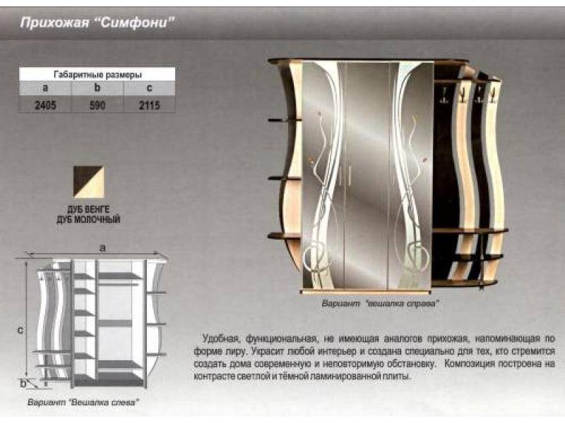 прихожая прямая симфони в Красноярске
