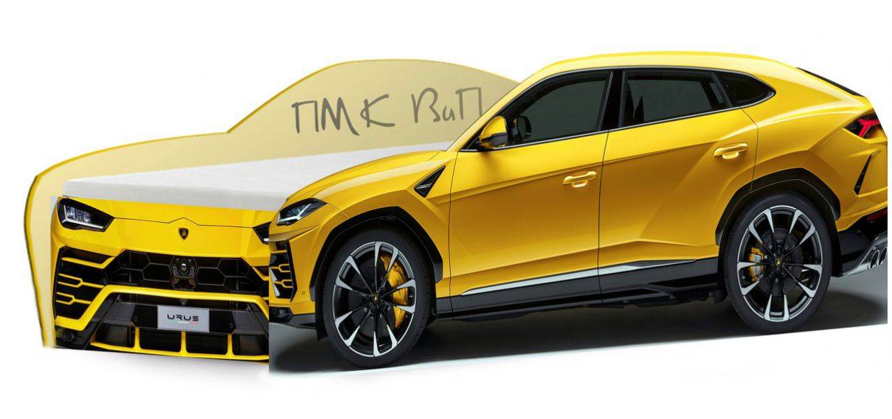 кровать-машинка lamborghini urus в Красноярске