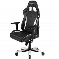 кресло геймерское dxracer king ks57 черно-белое в Красноярске