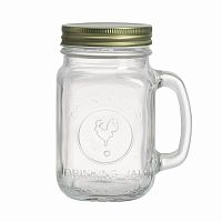 кружка с крышкой bormioli rocco drinking jar в Красноярске