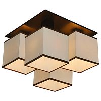 потолочная люстра arte lamp quadro a4402pl-4bk в Красноярске