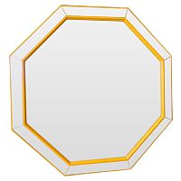 зеркало венецианское восьмиугольное желтое yellow octagon в Красноярске