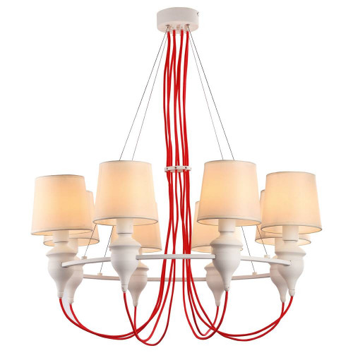 подвесная люстра arte lamp sergio a3325lm-8wh в Красноярске