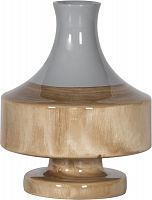 ваза настольная rustic chic vase grey wood в Красноярске