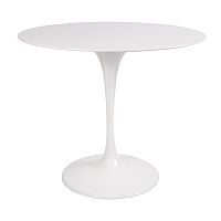 стол eero saarinen style tulip table mdf белый d90 глянцевый в Красноярске