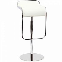 барный стул lem style piston stool белая кожа в Красноярске