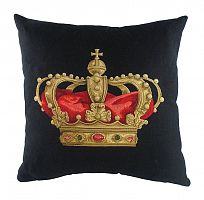 подушка с картинкой короны king crown black в Красноярске