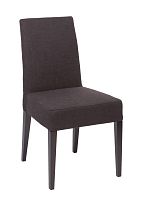 стул aylso dining chair кожа тёмно-коричневая в Красноярске