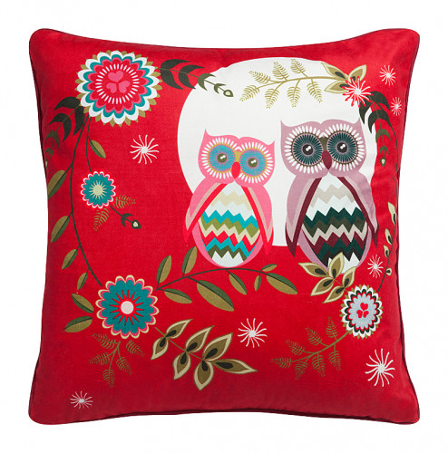 подушка с совами owl's party в Красноярске
