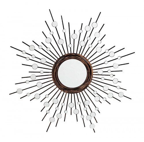 зеркало-солнце большое состаренное диаметр 126 см golden aster в Красноярске