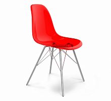 стул dsr красный s37 (eames style) в Красноярске