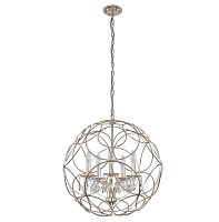 подвесная люстра crystal lux aria sp5 silver в Красноярске