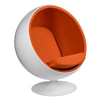 кресло eero aarnio style ball chair оранжевое в Красноярске