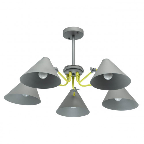 потолочная люстра mw-light чили 1 711010105 серая в Красноярске