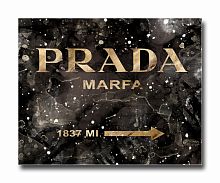 постер prada mafia на чёрном в золотом a3 в Красноярске