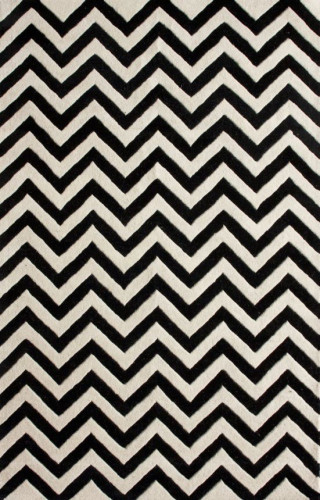 ковер zig zag чёрный 140х200 в Красноярске