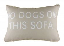 подушка с надписью no dogs on this sofa в Красноярске