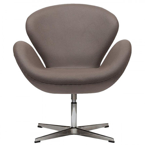 кресло swan chair серо-коричневая в Красноярске