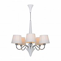 подвесная люстра arte lamp a1528lm-5wh белая в Красноярске