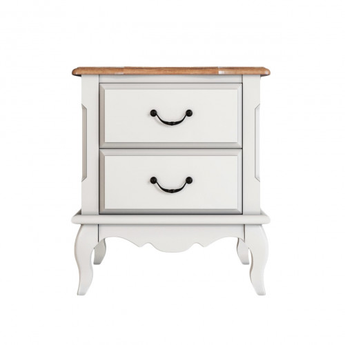 прикроватная тумба leontina на два ящика бежевая в Красноярске