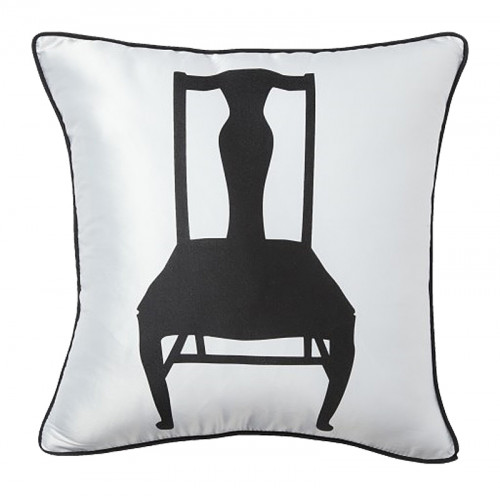 подушка с изображением стула chair white в Красноярске