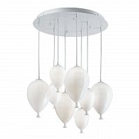 подвесная люстра ideal lux clown sp8 bianco в Красноярске