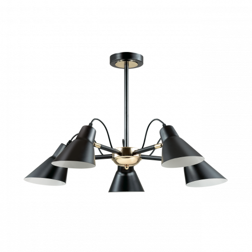 потолочная люстра lumion naomi 3709/5c черная в Красноярске