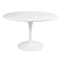 стол eero saarinen style tulip table mdf d110 глянцевый белый в Красноярске