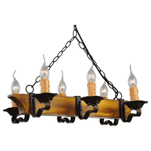 подвесная люстра arte lamp taverna a9525lm-6br в Красноярске