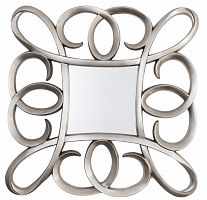 зеркало серебряное квадратное в фигурной раме silver swirl frame от rvastley в Красноярске