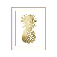 постер gold pineapple золотой в Красноярске