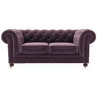 диван chesterfield lux двухместный прямой фиолетовый в Красноярске