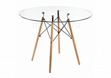 стол стеклянный nixon (eames style) натуральное дерево в Красноярске