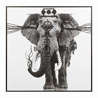 постер ornate elephant черный в Красноярске