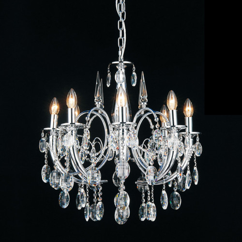 люстра md103908-8a от illuminati прозрачная/ хром в Красноярске