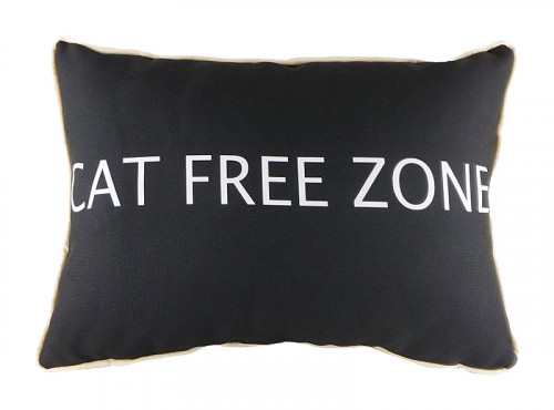 подушка с надписью cat free zone в Красноярске