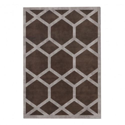 ковер ashton cocoa 120x170 коричневый в Красноярске