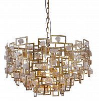 подвесная люстра crystal lux diego sp9 d600 gold в Красноярске