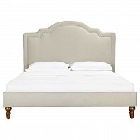 кровать двуспальная 160х200 бежевая cassis upholstered в Красноярске