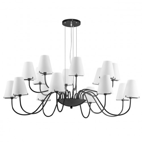 подвесная люстра lightstar diafano 758167 черная в Красноярске