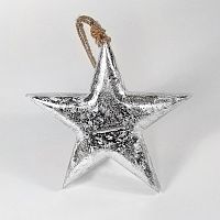 игрушка на елку звезда серебряная snow star, 15х15х2,5 см в Красноярске