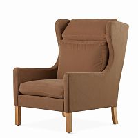 кресло wingback коричневый в Красноярске