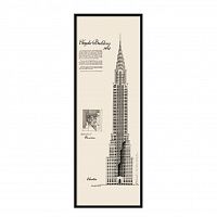 постер chrysler building черный в Красноярске