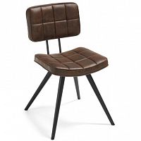 стул lola seat pu brown ноги эпоксидный черный c592u09 от la forma (ex julia grup) в Красноярске