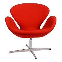 кресло arne jacobsen красное в Красноярске