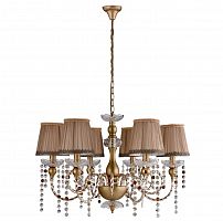 подвесная люстра crystal lux alegria sp6 gold-brown в Красноярске