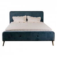 кровать двуспальная 160х200 бирюзовая button tufted в Красноярске