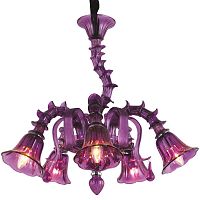 подвесная люстра arte lamp corno a8023lm-5cc фиолетовая в Красноярске