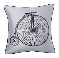 подушка с ретро-велосипедом retro bicycle grey в Красноярске